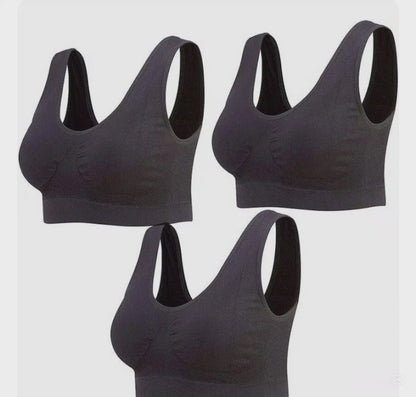 Sujetador deportiva sin costuras beige L/XL